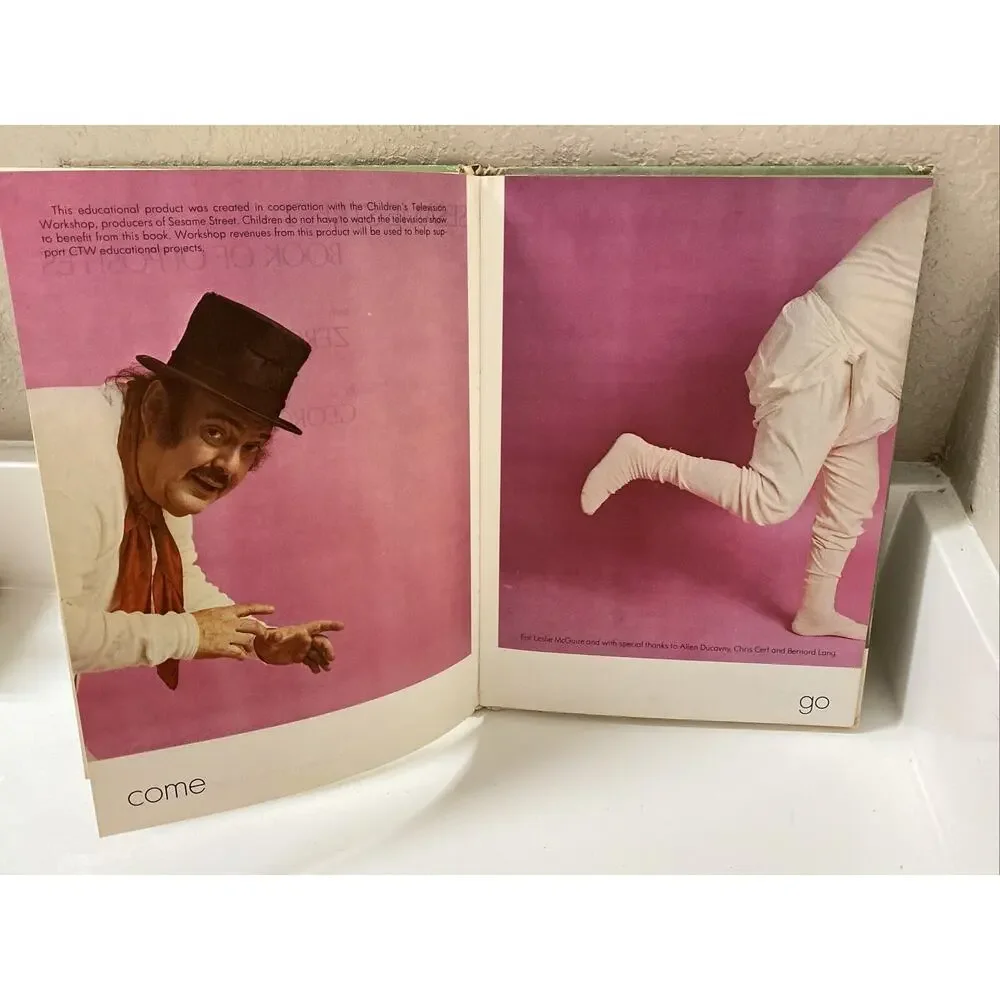 Zero Mostel Sesame Street Book of‎ Opposites 1974 RARE Comedy George Mendoza